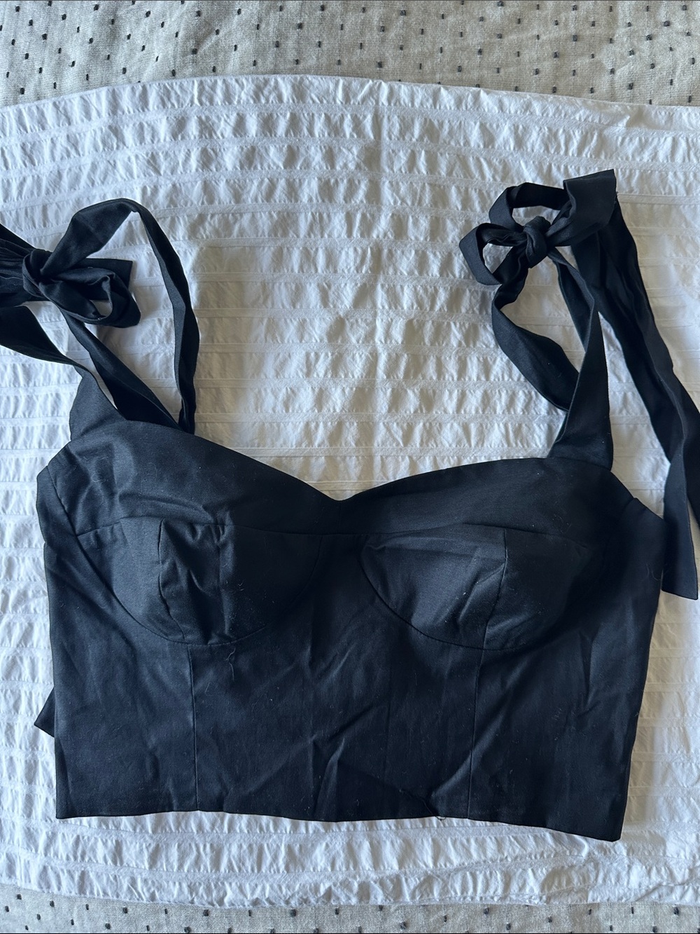 Reformation Black Midi Skirt and Top - Picture 3 of 10